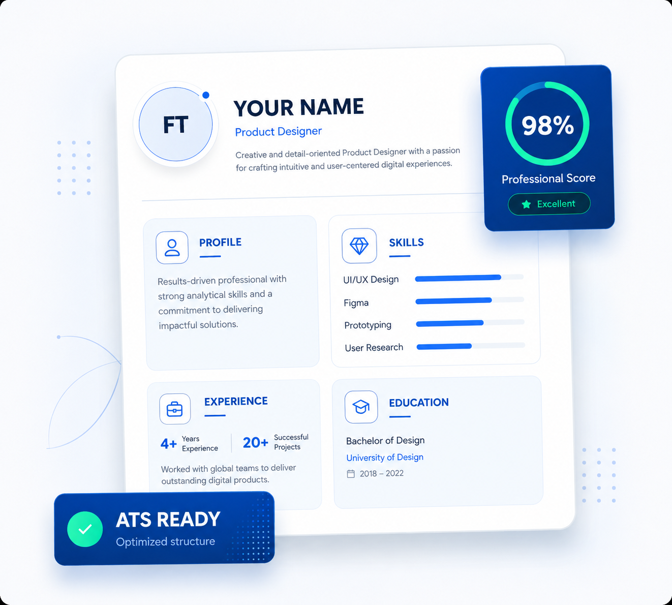 Final Touch Resume professional CV builder preview